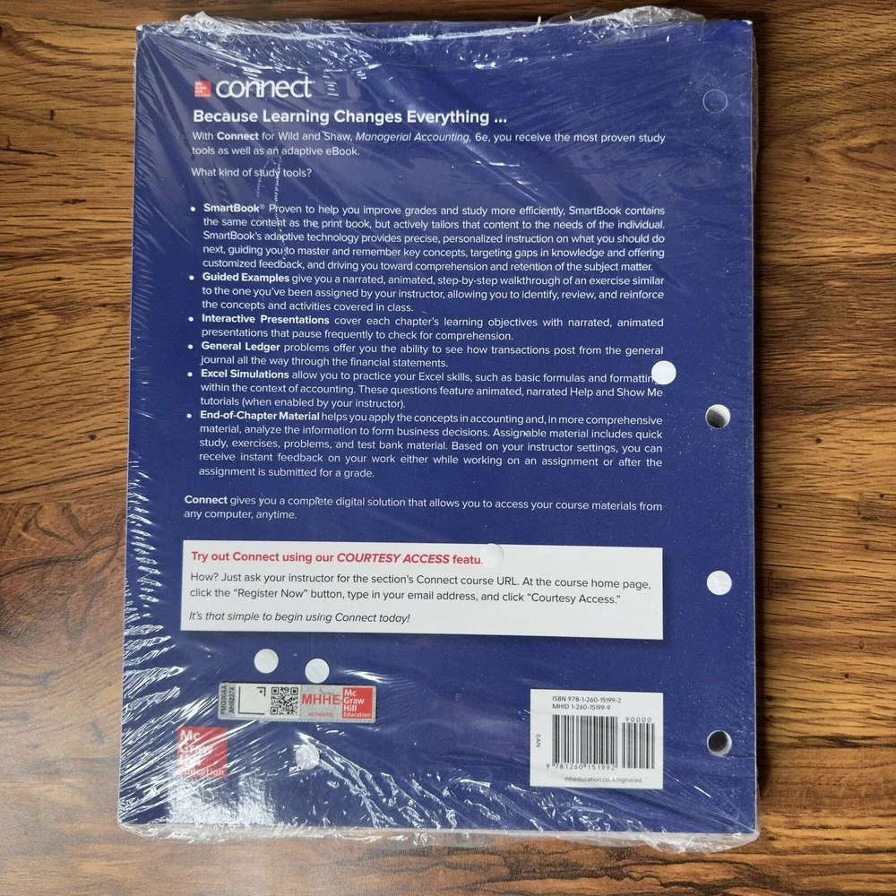 Managerial Accounting 6th Edition by John J. Wild & Ken W. Shaw - McGraw-Hill Ed